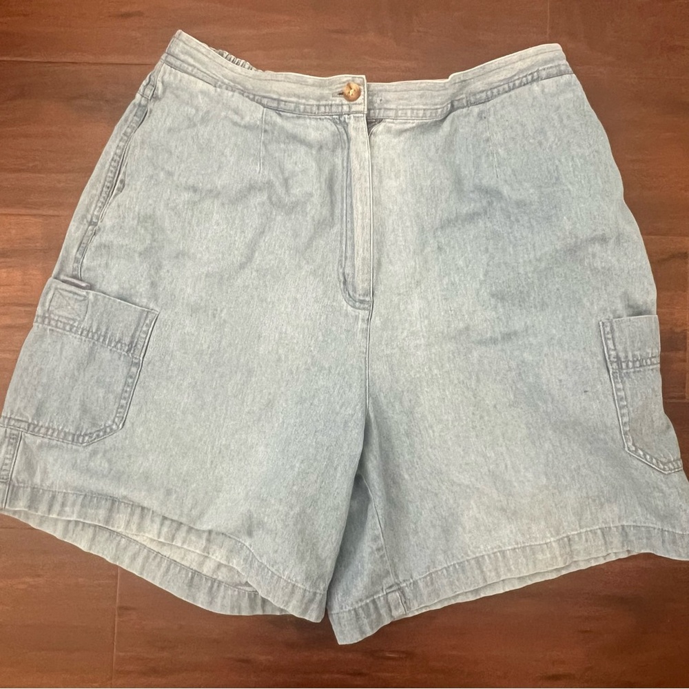 Karen Scott Blue Jean 90s Mom Shorts Casual Size 10